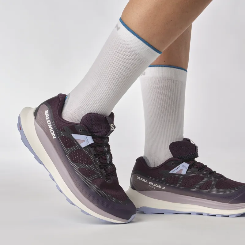 Salomon Ultra Glide 2 Wide Women's Trail Running Shoe in Nightshade/Vanilla Ice/Serenity-6